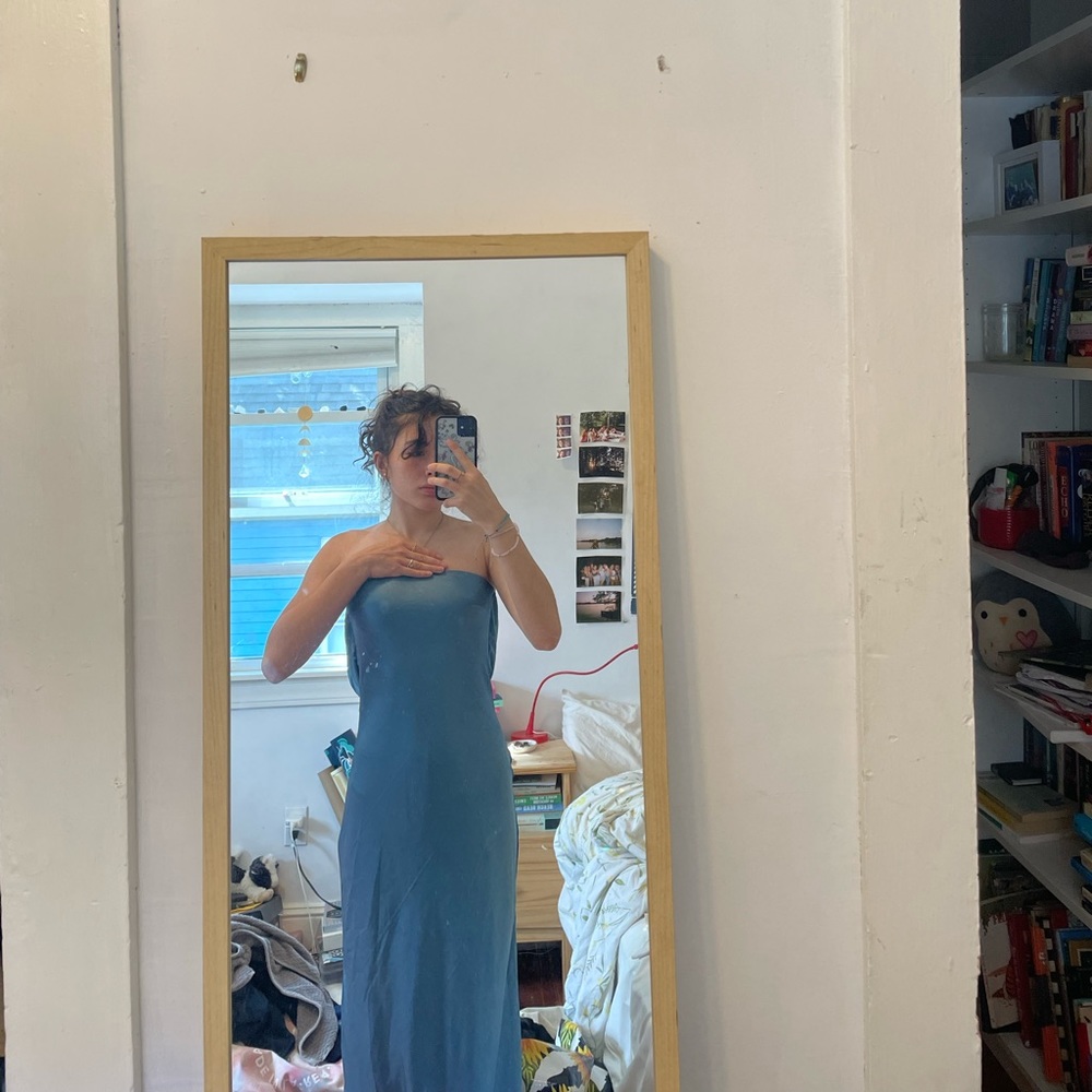 Satin Blue Prom/Formal Dress